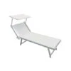 Lettino Prendisole Con Tettuccio Cosma Bari Bianco 2 Lettino Prendisole Con Tettuccio Cosma Bari Bianco -Brunne Camping lettino prendisole con tettuccio cosma bari bianco per spiaggia mare o giardino