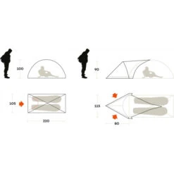 Tenda Ferrino Blizzard 2 -Brunne Camping tenda ferrino blizzard 2 spedizioni monotelo estreme nuova paleria 2
