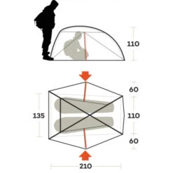 Tenda Ferrino Nemesi 2 PRO -Brunne Camping tenda ferrino nemesi 2 pro leggera intuitiva struttura interna rapido montaggio hiker ciclismo 4