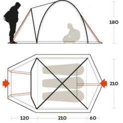 Brunne Camping -Brunne Camping tenda ferrino shaba 3 tre stagioni alta comoda ampia abitabilita 1